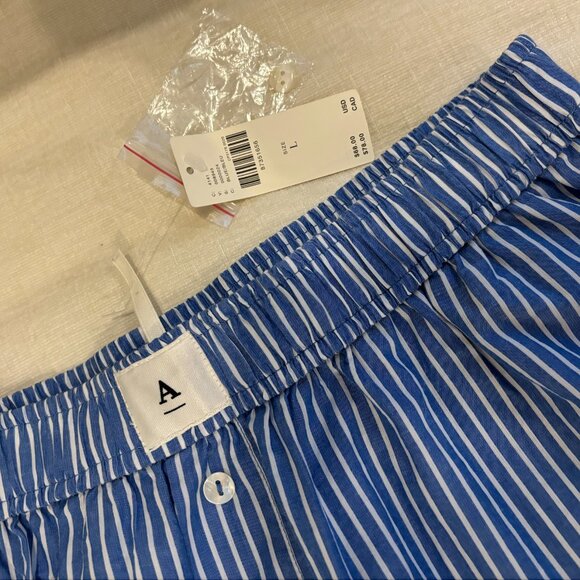 Anthropologie Boxer Pants - Blue Striped - Picture 3 of 3